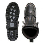 Hot Leathers Men's Crossfire Black Lace-Up Boots - BTM1009