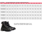 Hot Leathers Men's Crossfire Black Lace-Up Boots - BTM1009