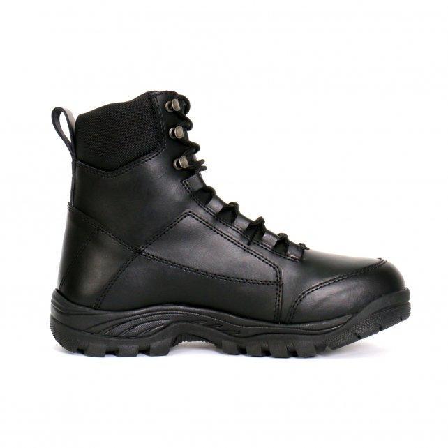 Hot Leathers Men's Road Patrol Black Lace-Up Boots - BTM1010