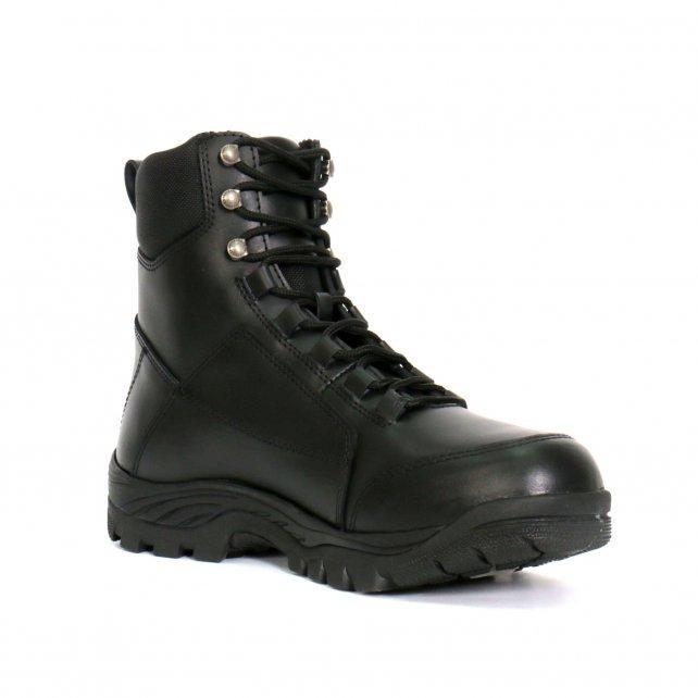 Hot Leathers Men's Road Patrol Black Lace-Up Boots - BTM1010