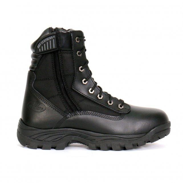 Hot Leathers Men's Night Patrol Black Lace-Up Boots - BTM1012