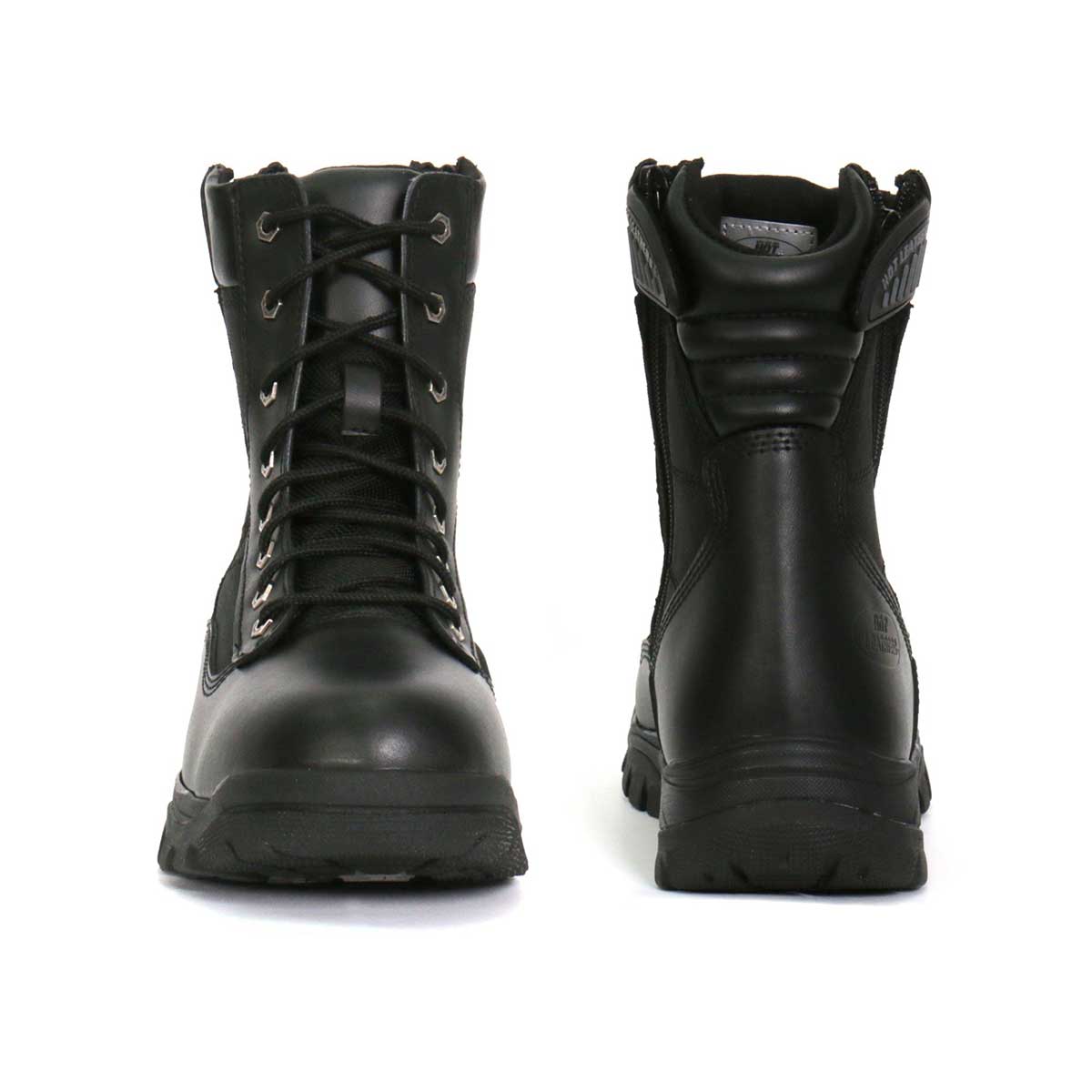 Hot Leathers Men's Night Patrol Black Lace-Up Boots - BTM1012