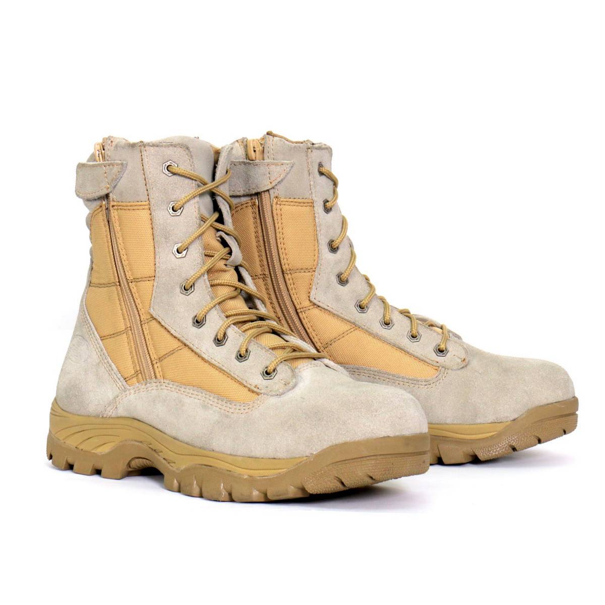 Hot Leathers Men's Desert Patrol Tan Lace-Up Boots - BTM1013