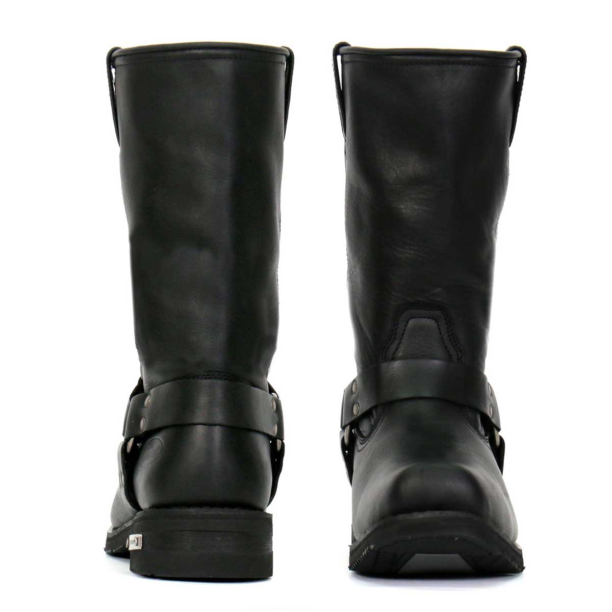 Hot Leathers Men's Midnight Harness Black Harness Boots - BTM1016