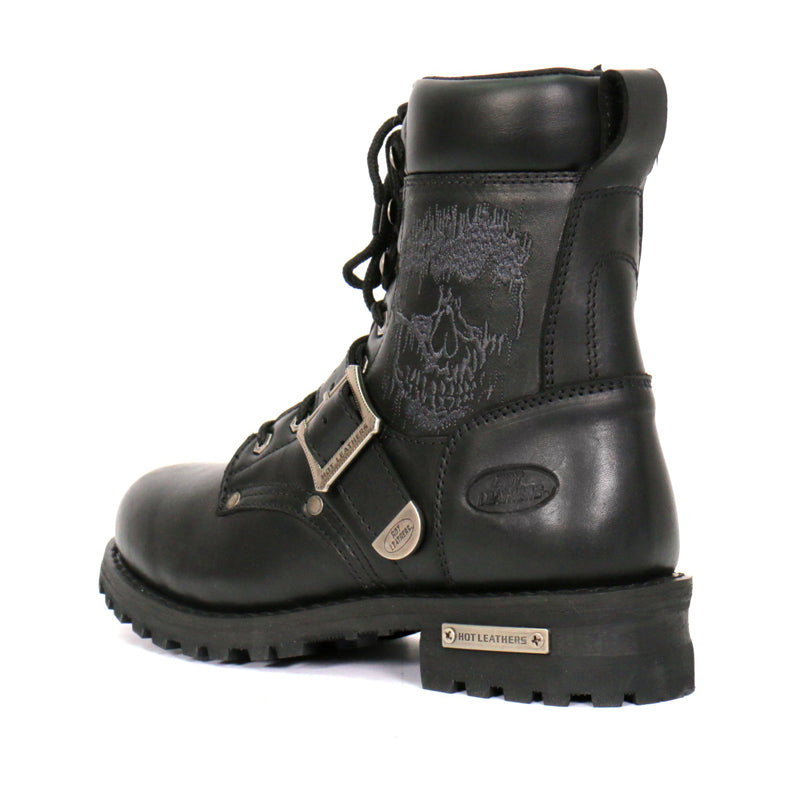 Hot Leathers Men's Graveyard Shift Black Logger Boots - BTM1017