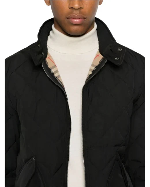 Burberry Men's Black Harrington Jacket
