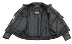 Men’s Premium Buffalo Black Leather Motorcycle Jacket with CE Armor Protection BZ1512