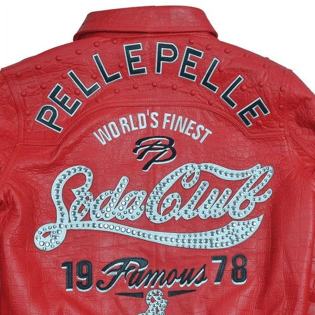 Pelle Pelle Red Soda Club Leather Jacket