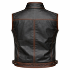 Biker Leather West for Men – Rugged & Rebellious Riding Vest