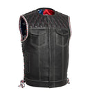 Captain Men's Motorcycle Leather Vest Avanzar Leather