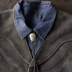 Men’s Charcoal Nubuck Cowboy Vest