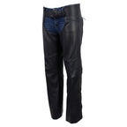 Hot Leathers CHL5001 USA Made Women's 'Shade' Black Premium Leather Motorcycle Chaps