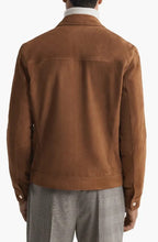 Men's Brown Suede Trucker Leather Jacket Rugged & Stylish
