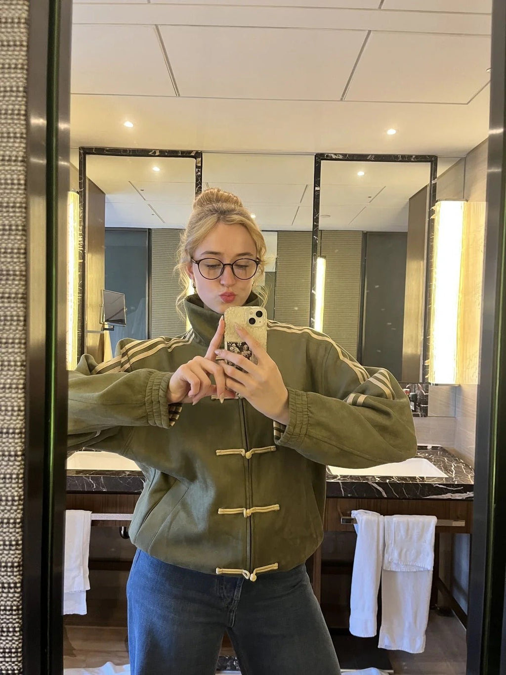 CNY Green Suede Jacket