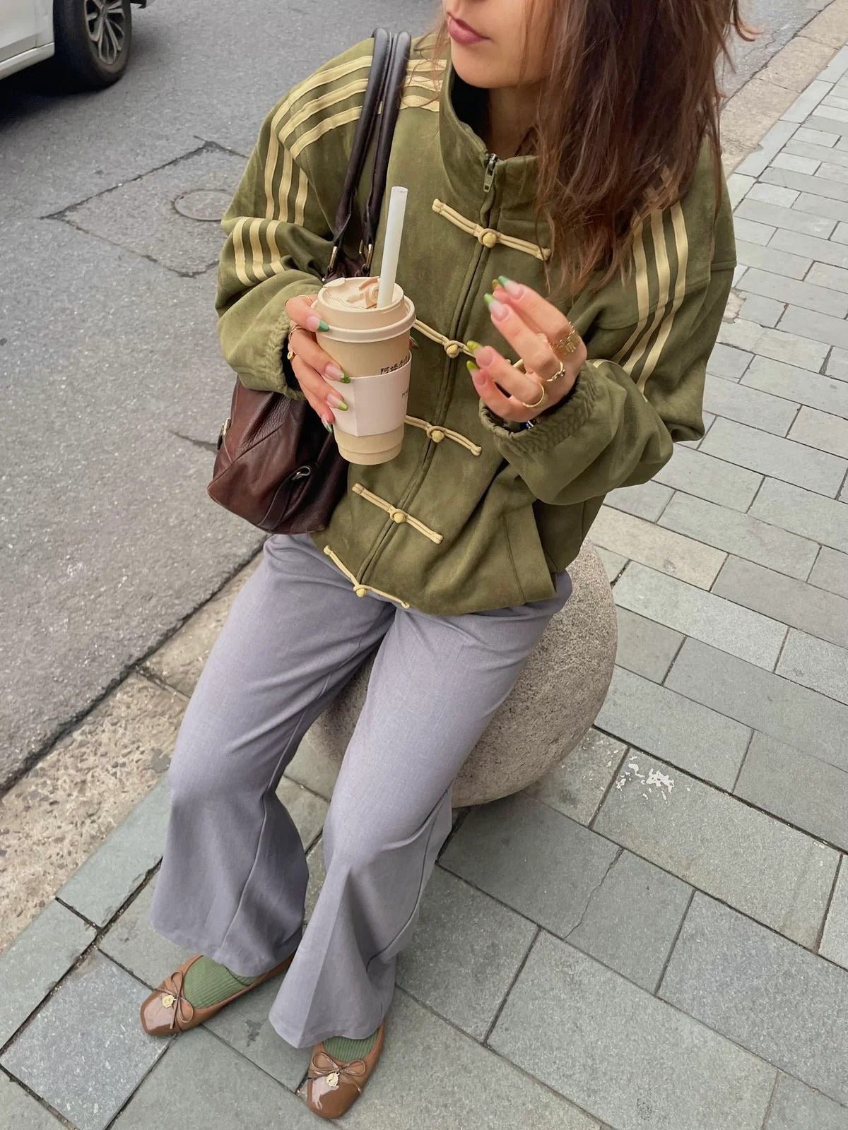 CNY Green Suede Jacket