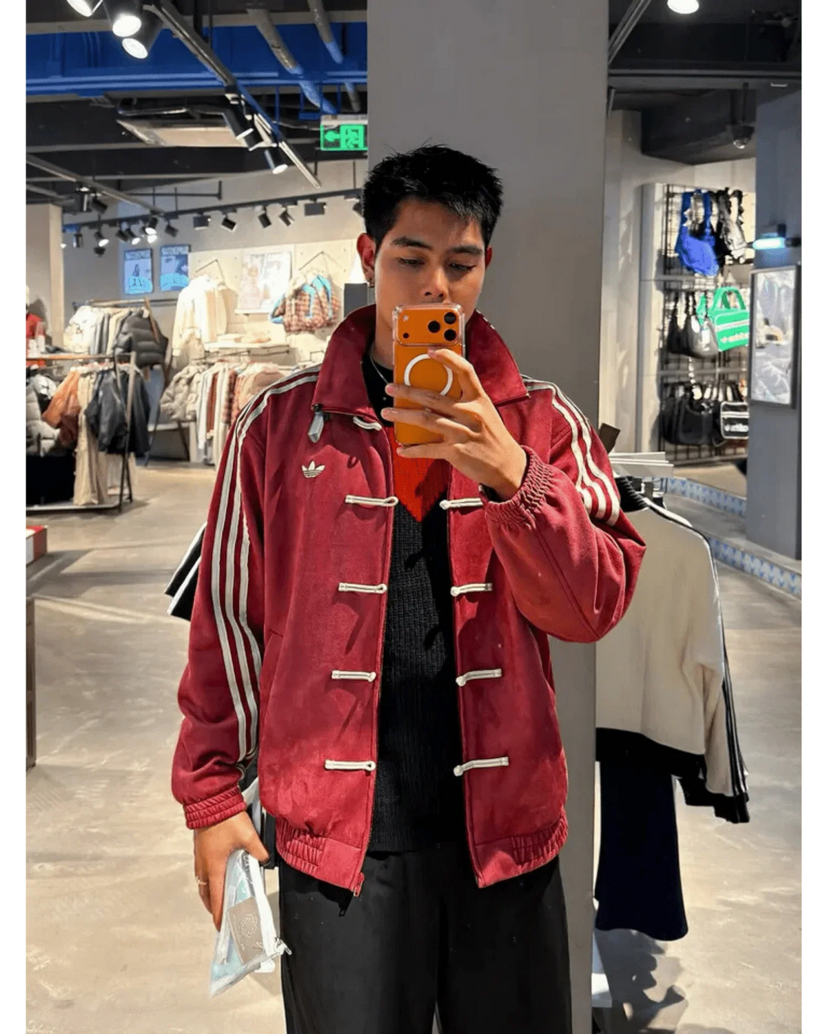 CNY Maroon Suede Jacket