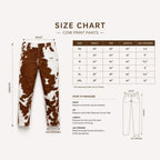 Handmade Men's Real Cowhide Leather Pants | Hair-on-Hide Cow Print Rodeo Style