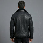 B3 Shearling Leather Jacket _ Men's Flying Jacket