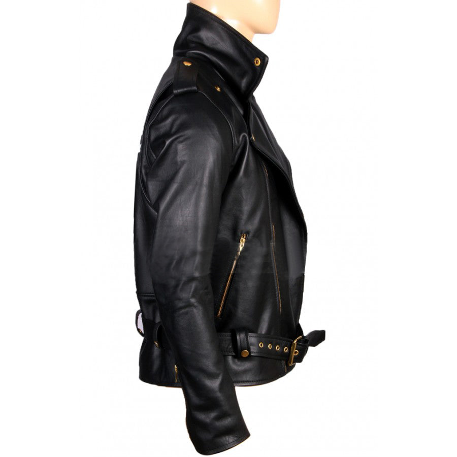 Johnny Depp Black Leather Cry Baby Motorcycle Jacket