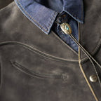 Men’s Charcoal Nubuck Cowboy Vest