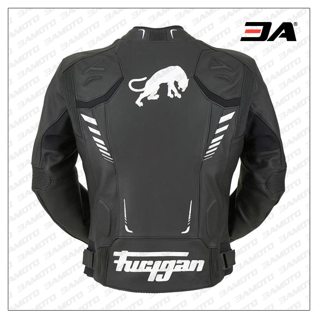 Custom Black And White Racing Motorcycle Jacket