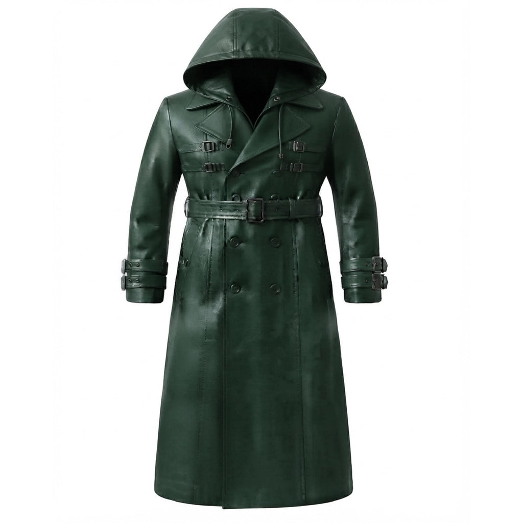 Unisex Leather Halloween Costume Coat