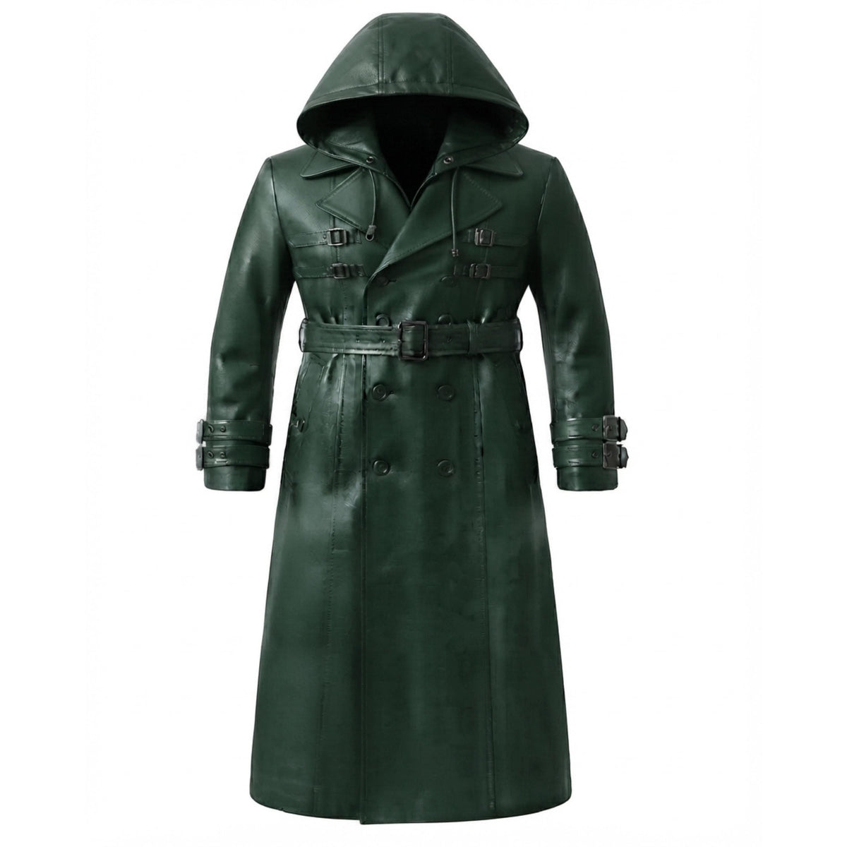 Unisex Leather Halloween Costume Coat