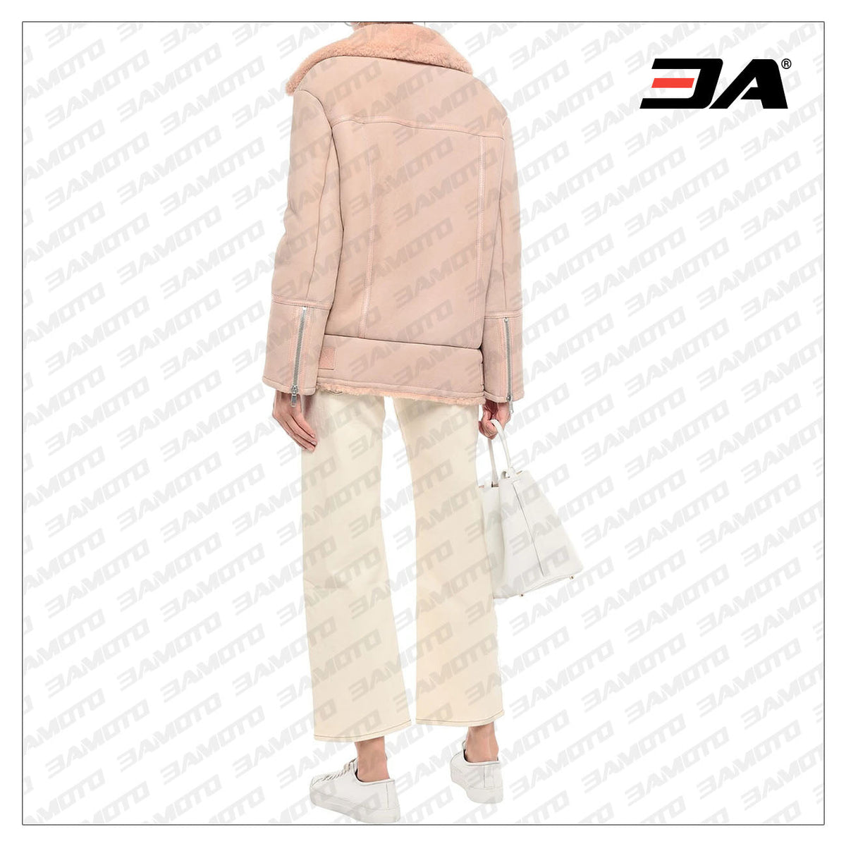 Darnesha Shearling Biker Fur Jacket