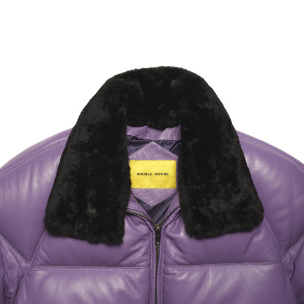 Double Goose Country Purple Leather Jacket