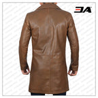 Mens Jackson Distressed Brown Winter Car Coat