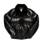 Double Goose Black Leather Country Down Jacket