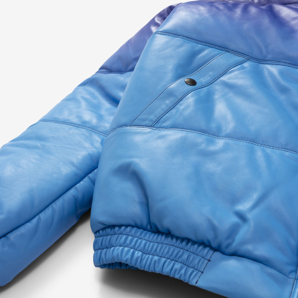 SNS x Double Goose Straight Bomber Jacket | Gradient Purple & Blue