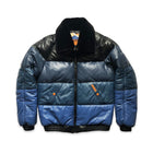 Double Goose Men’s Classic V-Bomber Jacket | Blue Gradient Lambskin Down Coat