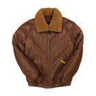 Double Goose Brown Leather Jacket