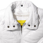 White double Goose Country Jacket With Genuine Fox Fur collar