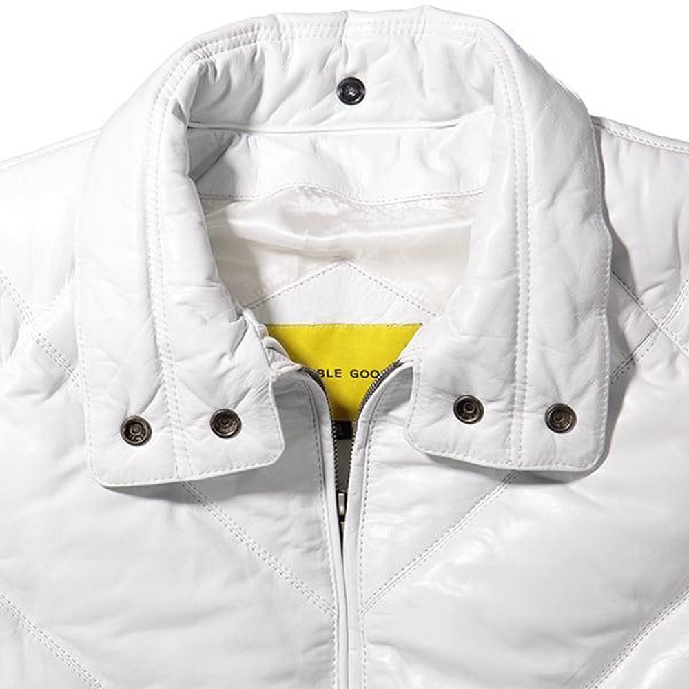 White double Goose Country Jacket With Genuine Fox Fur collar
