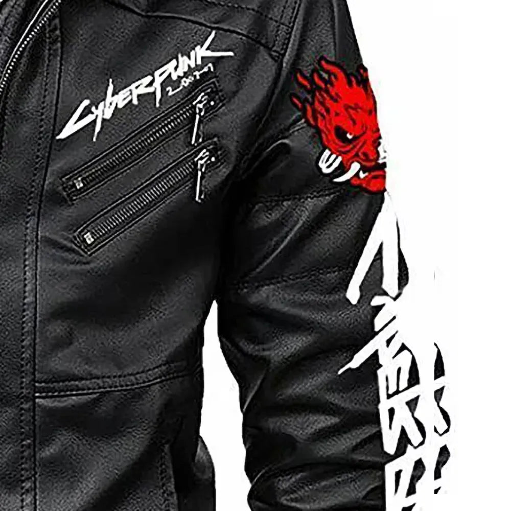 Cyberpunk 2077 Samurai Cosplay Leather Jacket