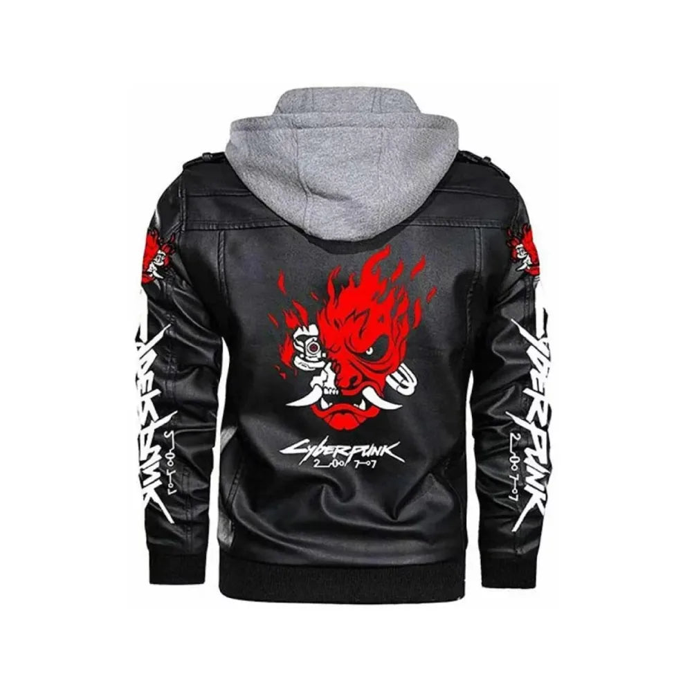 Cyberpunk 2077 Samurai Cosplay Leather Jacket