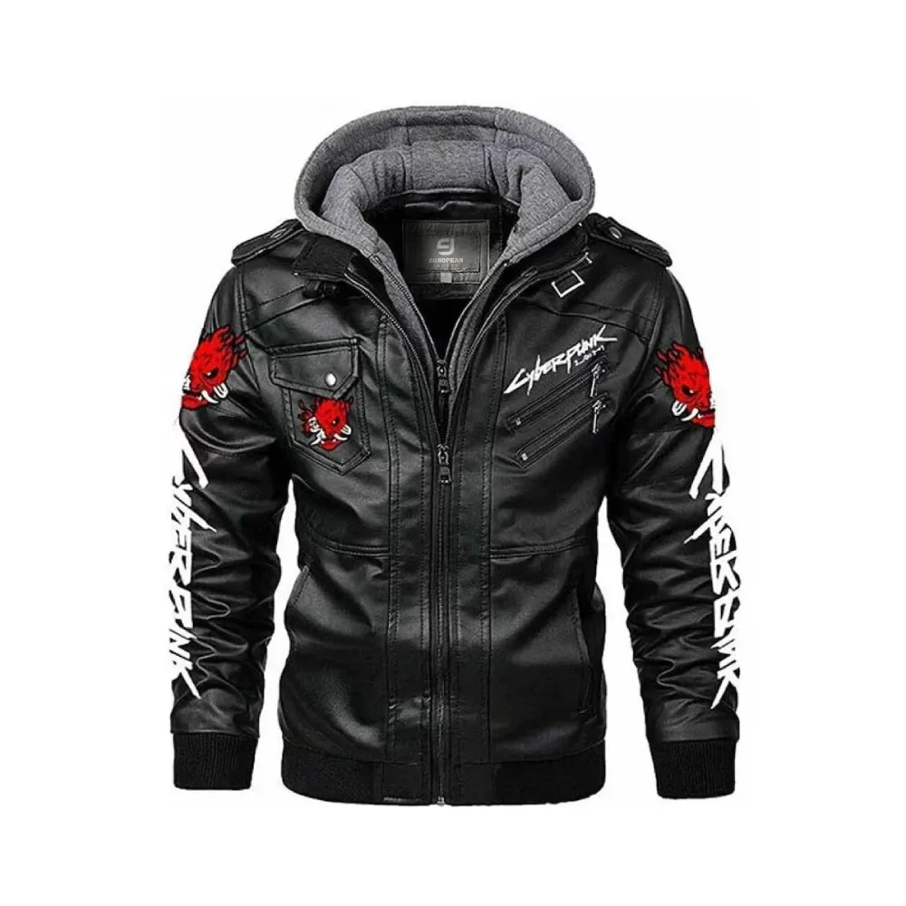 Cyberpunk 2077 Samurai Cosplay Leather Jacket