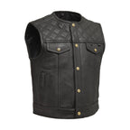 Shell Shock Men's Motorcycle Leather Vest limited edition
