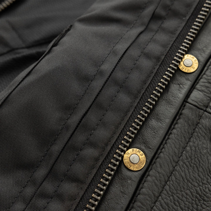 Shell Shock Men's Motorcycle Leather Vest limited edition