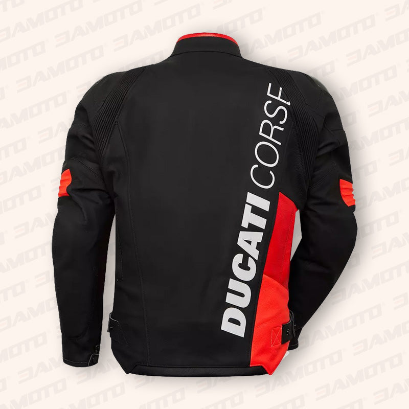 Ducati Corse Racing Leather Biker Jacket