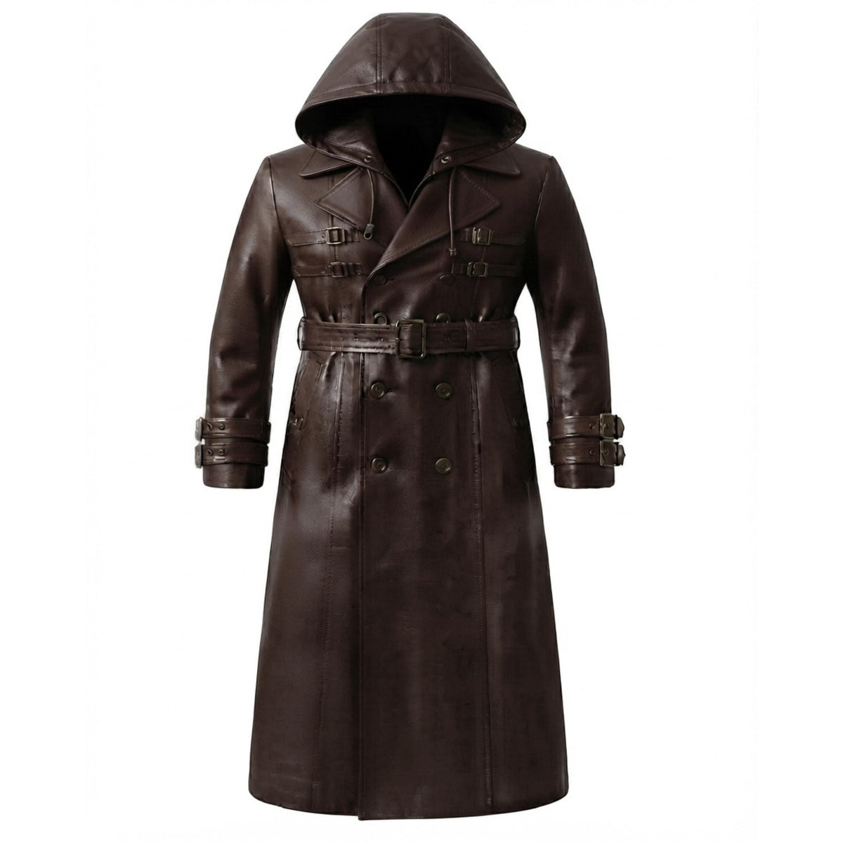 Unisex Leather Halloween Costume Coat