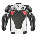 Yamaha Men’s White CE-Certified Mesh Motorcycle Jacket