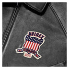 Avirex Iconic Black Leather Bomber Jacket