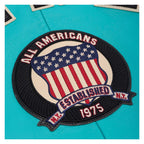 Avirex Iconic Turquoise Leather Bomber Jacket