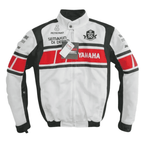 Yamaha Men’s White CE-Certified Mesh Motorcycle Jacket