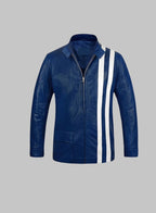 Elvis Presley Speedway Blue Leather Jacket – 100% Pure Napa Leather