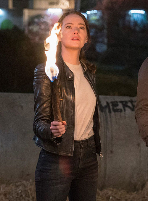 Emma Stone Zombieland Double Tap Leather Jacket
