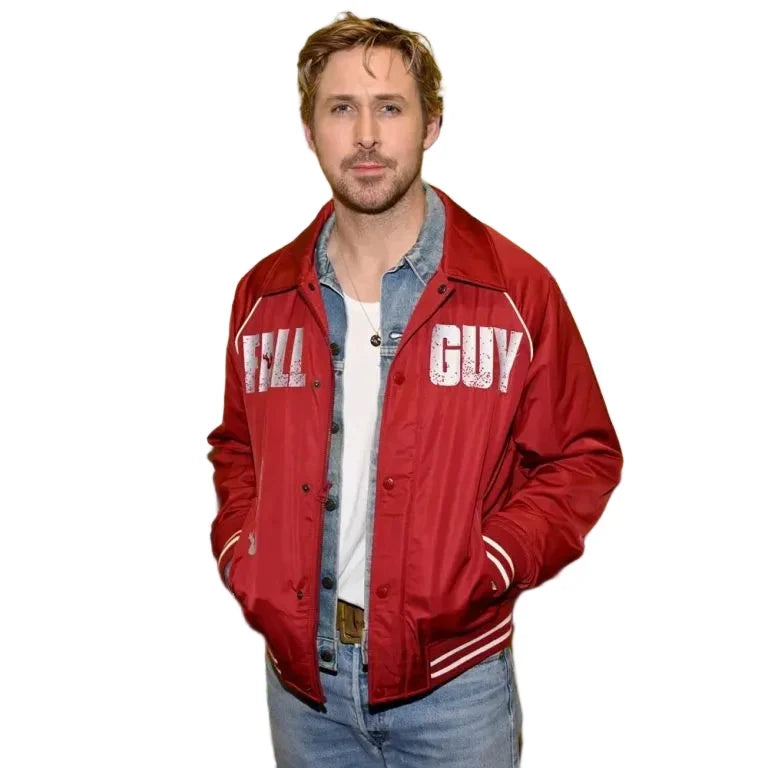 Ryan Gosling The Fall Guy Red Bomber Jacket
